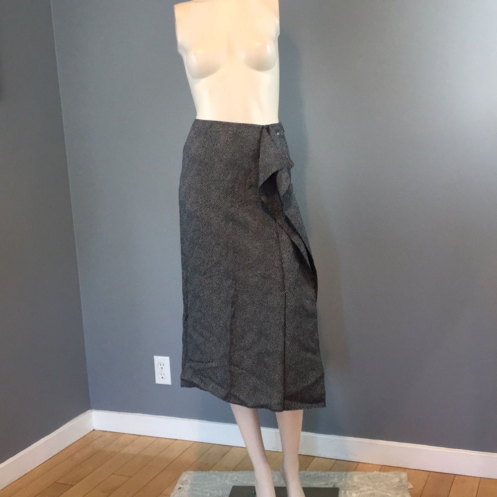 NWOT Equipment Skirt Blue/White Polka Dots Sz XXS